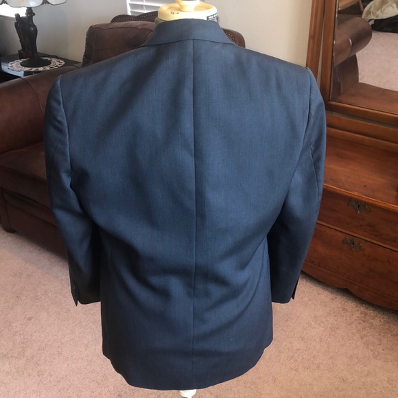 Blazer by Stafford blue size 38 Small very nice - Picture 2 of 6
